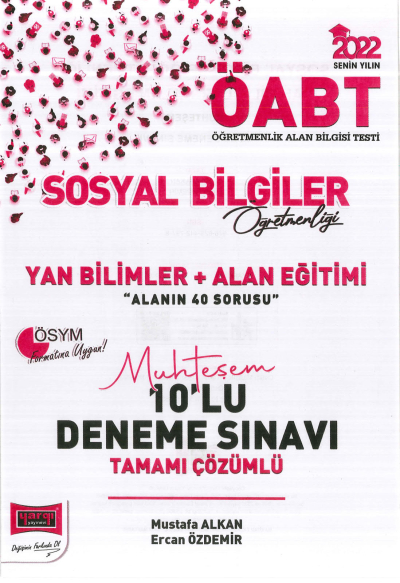 YAN BİLİMLER + ALAN EĞİTİMİ 10 DENEME SINAVI TAMAMI ÇÖZÜMLÜ FotokoPink