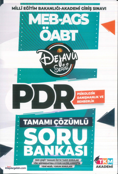 2025 ÖABT Psikolojik Danışmanlık ve Rehberlik DEJAVU Soru Bankası TKM Akademi FotokoPink