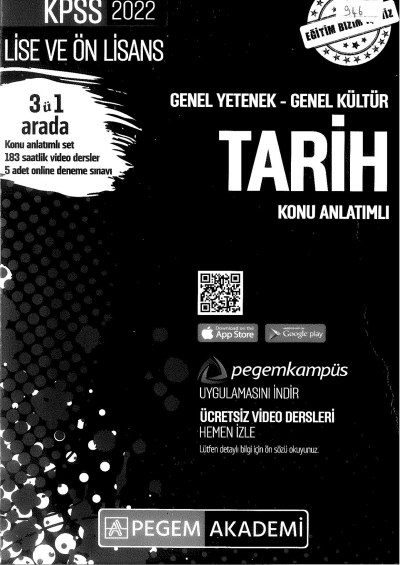 2022 KPSS LİSE VE ÖNLİSANS TARİH KONU ANLATIMI FotokoPink