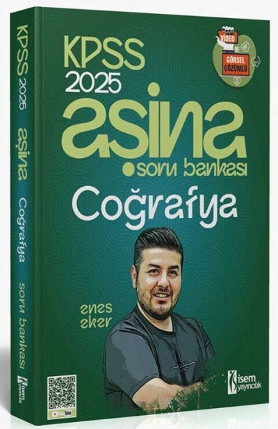 2025 KPSS Coğrafya Aşina Soru Bankası Çözümlü İsem Yayınları FotokoPink