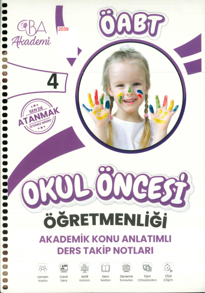 ÖABT OKUL ÖNCESİ ÖĞRETMENLİĞİ AKADEMİK KONU ANLATIMLI DERS TAKİP NOTLARI 4. KİTAP