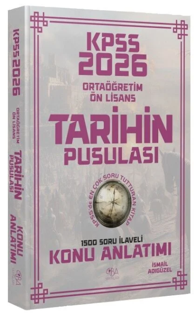 2026 KPSS Ortaöğretim Önlisans Tarihin Pusulası Konu Anlatımı CBA Yayınları FotokoPink