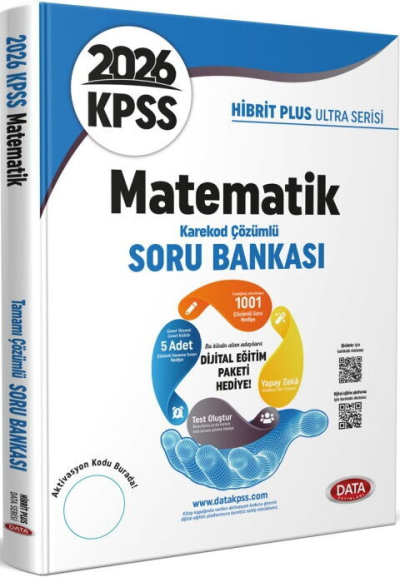2026 KPSS Matematik Hibrit Plus Ultra Serisi Karekod Çözümlü Soru Bankası Data Yayınları