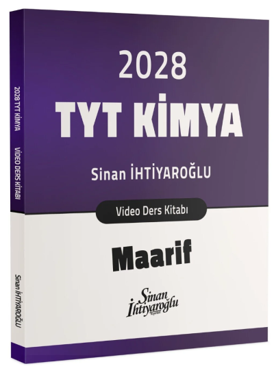 TYT Kimya Maarif Video Ders Kitabı Sinan İhtiyaroğlu FotokoPink