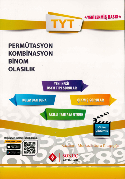 TYT PERMÜTASYON KOMBİNASYON BİNOM OLASILIK SORU KİTAPÇIĞI FotokoPink