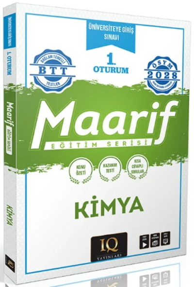 2028 YKS TYT Kimya Maarif Eğitim Serisi 1. Oturum IQ Yayınları FotokoPink
