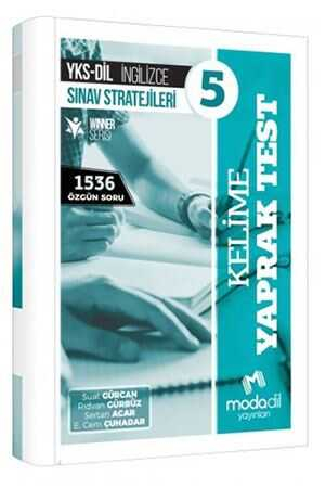 YKS DİL İngilizce Sınav Stratejileri 5 Kelime Yaprak Test Modadil Yayınları FotokoPink