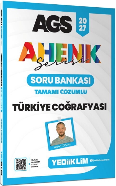 MEB AGS Ahenk Serisi Türkiye Coğrafyası Tamamı Çözümlü Soru Bankası Yediiklim Yayınları FotokoPink