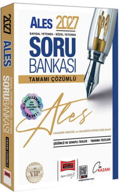 2027 ALES VİP Sayısal-Sözel Yetenek Tamamı Çözümlü Soru Bankası Yargı Yayınları FotokoPink