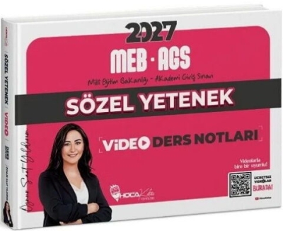 MEB-AGS Sözel Yetenek Video Ders Notları - Öznur Saat Yıldırım Hoca Kafası Yayınları FotokoPink