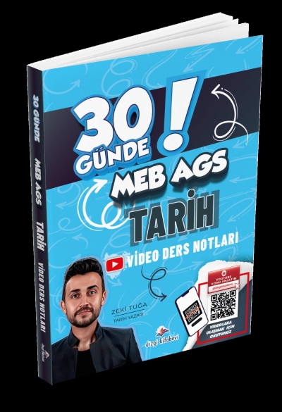 2026 MEB AGS 30 Günde Tarih Video Ders Notları Zeki Tuğa Dizgi Kitap FotokoPink