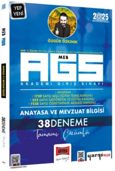 2025 MEB-AGS Anayasa ve Mevzuat Bilgisi Tamamı Çözümlü 38 Deneme Yargı Yayınları FotokoPink