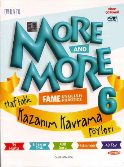 6. Sınıf More And More Haftalık Kazanım Kavrama Föyleri FotokoPink