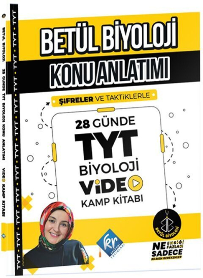 Betül Biyoloji Konu Anlatımı 28 Günde TYT Biyoloji Video Kamp Kitabı FotokoPink