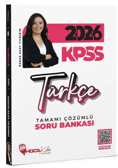 2026 KPSS Türkçe Soru Bankası Çözümlü - Öznur Saat Yıldırım Hoca Kafası Yayınları FotokoPink