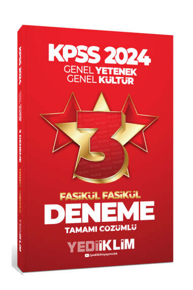 2024 KPSS Genel Yetenek Genel Kültür Tamamı Çözümlü 3 Yıldız Fasikül Deneme