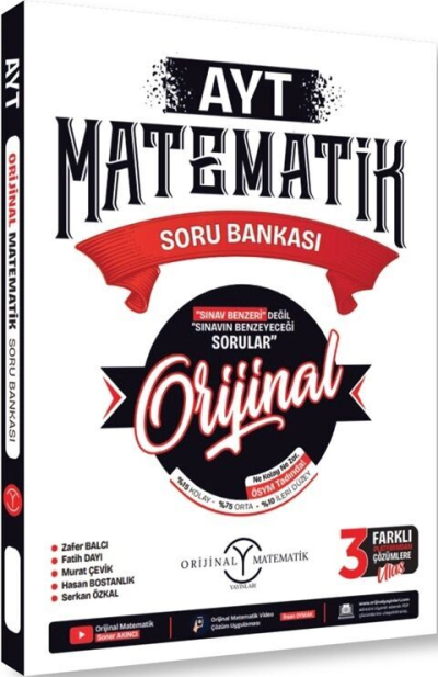 AYT Orijinal Matematik Soru Bankası Orijinal Yayınları FotokoPink