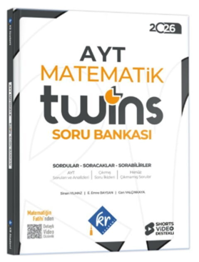 2026 AYT Twins Matematik Soru Bankası KR Akademi FotokoPink