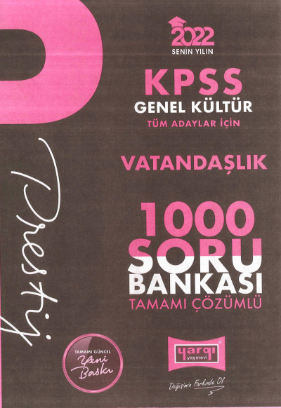 PRESTİJ VATANDAŞLIK TAMAMI ÇÖZÜMLÜ SORU BANKASI FotokoPink