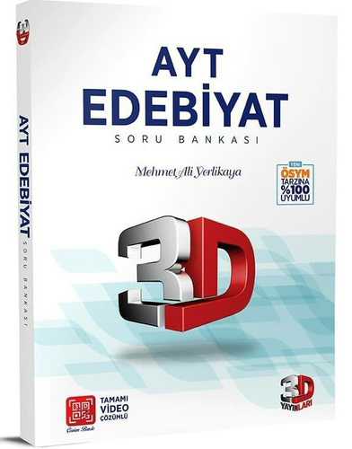 AYT Edebiyat 3D Tamamı Video Çözümlü Soru Bankası FotokoPink