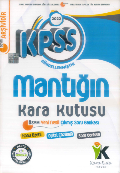 MANTIĞIN KARA KUTUSU KONU ÖZETLİ ÇIKMIŞ SORULAR