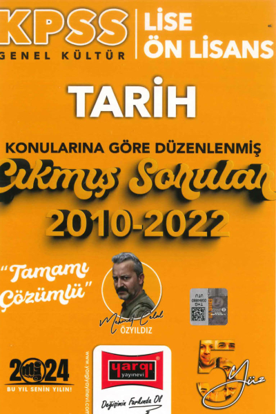 TARİH KONULARINA GÖRE DÜZENLENMİŞ 2010-2022 TAMAMI ÇÖZÜMLÜ ÇIKMIŞ SORULAR FotokoPink
