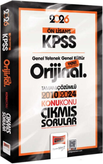 2026 KPSS Ön Lisans GK GY Orijinal 2010 2024 Konu Konu Çıkmış Sorular Yargı Yayınları FotokoPink