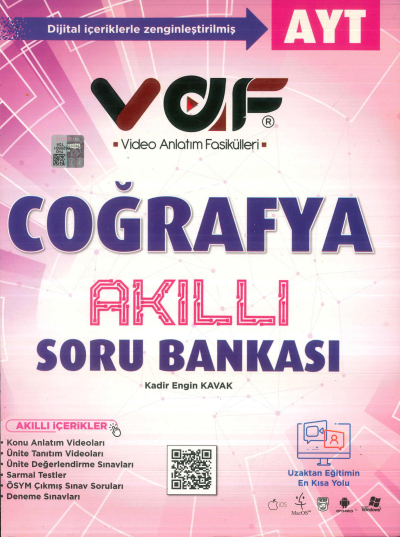 AYT Coğrafya Soru Bankası Vaf Yayınları FotokoPink