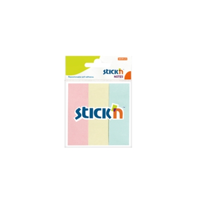 3 Pastel Renk Kağıt Ayraç 50 Yaprak 76x25 Yapışkanlı Not Kağıdı FotokoPink