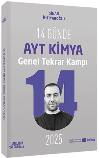2025 14 Günde AYT Kimya Genel Tekrar Kampı Video Ders Takip Kitabı Sinan İhtiyaroğlu Parlayan Projeler FotokoPink