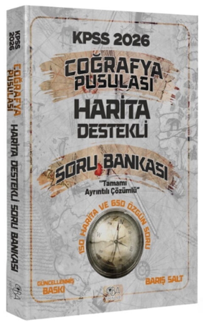 2026 KPSS Coğrafya Pusulası Harita Destekli Soru Bankası CBA Yayınları FotokoPink