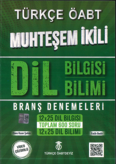 ÖABT Türkçe Dil Bilgisi-Dil Bilimi Muhteşem İkili Branş Denemeleri Türkçe ÖABTDEYİZ FotokoPink