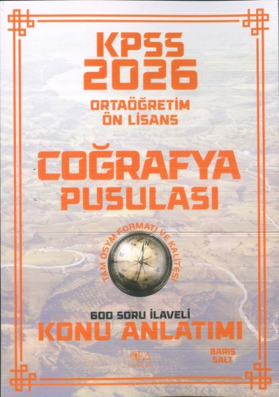 2026 KPSS Ortaöğretim Önlisans Coğrafya Pusulası Konu Anlatımı CBA Yayınları FotokoPink