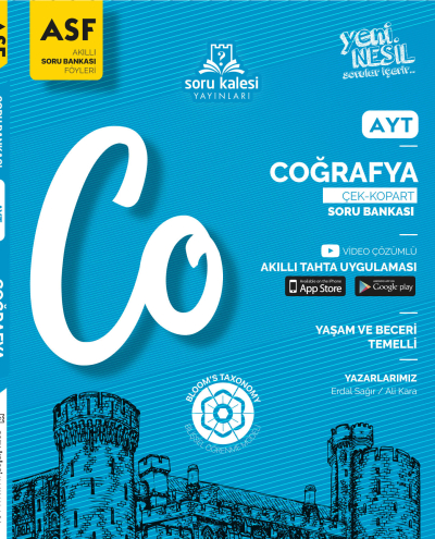 AYT Coğrafya Akıllı Soru Bankası Föyü ASF Soru Kalesi Yayınları