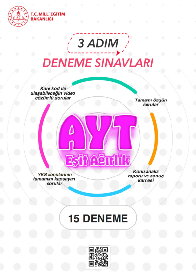 3 Adım Deneme Sınavları AYT Eşit Ağırlık 15 Deneme