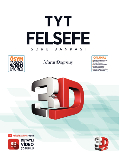 3D TYT Felsefe Soru Bankası FotokoPink