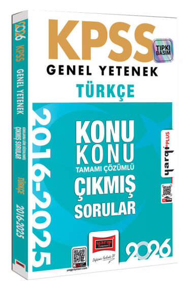 2026 KPSS Genel Yetenek Türkçe 2016-2026 Konu Konu Tamamı Çözümlü Çıkmış Sorular Yargı Yayınları FotokoPink