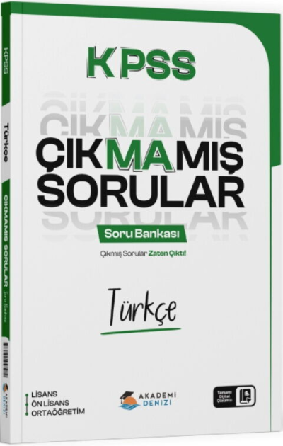 KPSS Türkçe Çıkmamış Sorular Soru Bankası Akademi Denizi FotokoPink