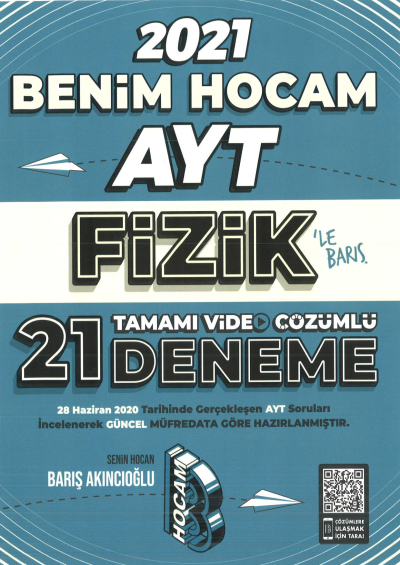 2021 AYT Fizik Tamamı Video Çözümlü 21 Deneme Sınavı FotokoPink
