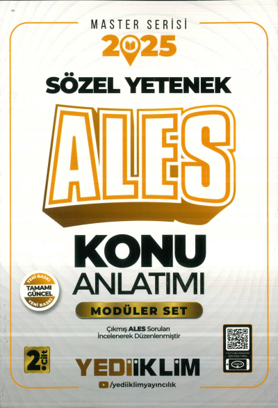 2025 ALES Modüler Set (SÖZEL YETENEK) Konu Anlatımı Yediiklim Yayınları FotokoPink