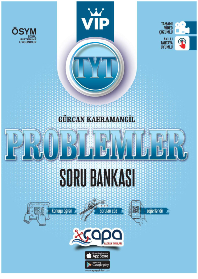 TYT VİP Problemler Tamamı Video Çözümlü Soru Bankası Çapa Yayınları FotokoPink