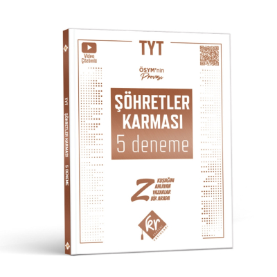 TYT Şöhretler Karması 5 Deneme Video Çözümlü KR Akademi FotokoPink