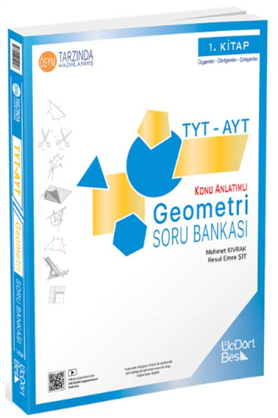 2025 Model TYT-AYT Geometri Soru Bankası Güncel Baskı Üç Dört Beş Yayınları FotokoPink