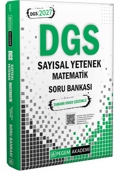 2027 DGS Sayısal Yetenek Matematik Tamamı Video Çözümlü Soru Bankası Pegem Akademi FotokoPink