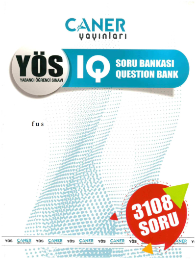 Caner Yayınları YÖS IQ Soru Bankası 3108 Soru FotokoPink