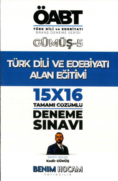 TÜRK DİLİ VE EDEBİYATI GÜMÜŞ-5 15x16 TAMAMI ÇÖZÜMLÜ DENEM FotokoPink