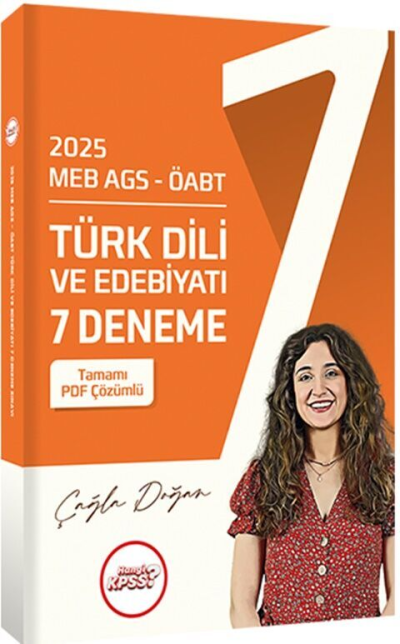 2025 MEB AGS ÖABT Türk Dili ve Edebiyatı 7 Deneme Sınavı Tamamı PDF Çözümlü Hangi Kpss FotokoPink