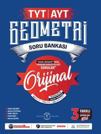 TYT AYT Geometri Soru Bankası Orijinal Yayınları