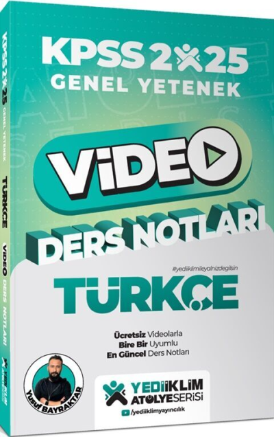 2025 KPSS Genel Yetenek Atölye Serisi Türkçe Video Ders Notları Yediiklim Yayınları FotokoPink