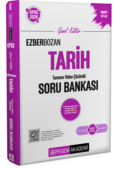 2026 KPSS Genel Yetenek Genel Kültür Ezberbozan Tarih Tamamı Video Çözümlü Soru Bankası Pegem Akademi Yayıncılık FotokoPink